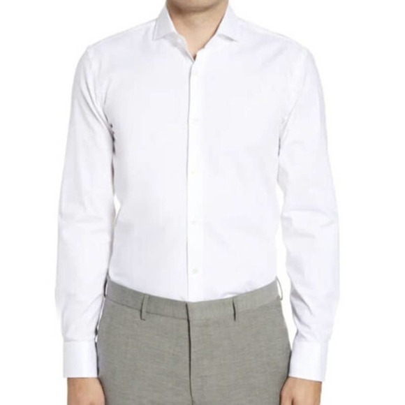 Boss Hugo Boss Jason Slim Fit Button Down Shirt size 15 - Picture 1 of 5